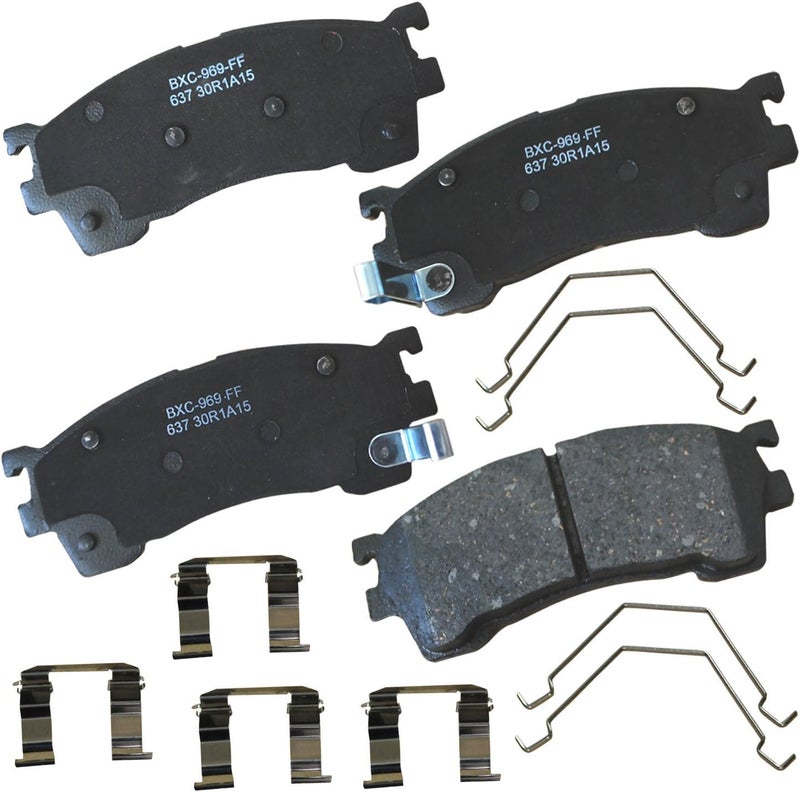 Bendix Premium SBC637 Ceramic Front Brake Pads for Ford Probe 1997-1994, Mazda 626 2002-1994, MX-6 1997-1994, Protege 2000-1999 - Image 1